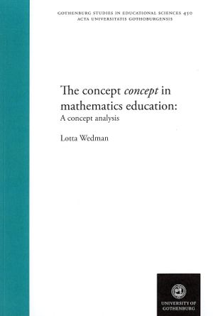 The concept concept in mathematics education : A concept analysis | 1:a upplagan