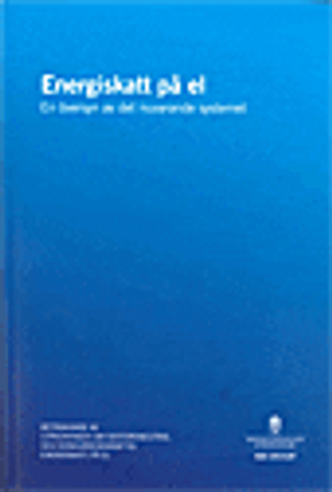 Energiskatt på el. SOU 2015:87. En översyn av det nuvarande systemet : Betänkande från Utredningen om sektorsneutral och konkurr