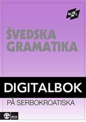 Målgrammatiken Svensk grammatik på serbokroatiska Digitalbok | 1:a upplagan