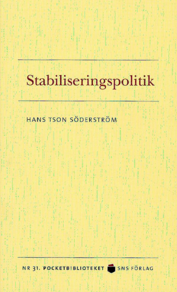 Stabiliseringspolitik | 1:a upplagan