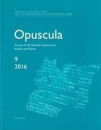 Opuscula 9 | 2016 | 0:e upplagan