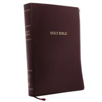Kjv, reference bible, super giant print, leather-look, burgundy, indexed, r | 0:e upplagan