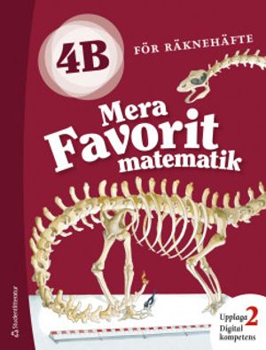 Mera Favorit matematik 4B för räknehäfte Elevpaket - Digitalt + Tryckt |  2:e upplagan