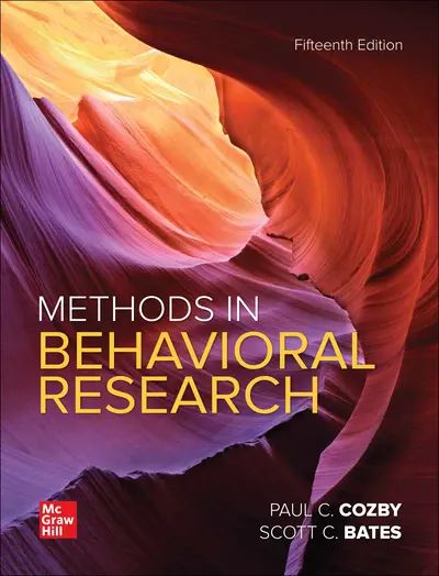 Methods in Behavioral Research ISE | 15:e upplagan