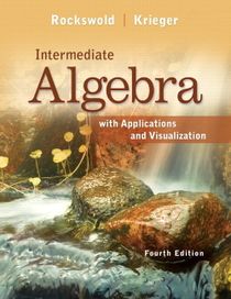 Intermediate Algebra with Applications & Visualization (Subscription)