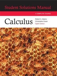 Calculus: Complete Course Student Solutions Manual | 8:e upplagan