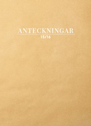 Anteckningar 15/16