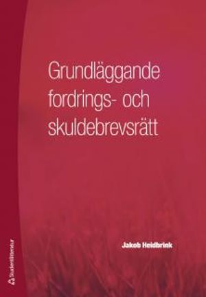 Grundläggande fordrings- och skuldebrevsrätt | 1:a upplagan