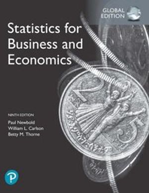 Statistics for Business and Economics plus Pearson MyLab Statistics with Pearson eText, Global Edition | 9:e upplagan