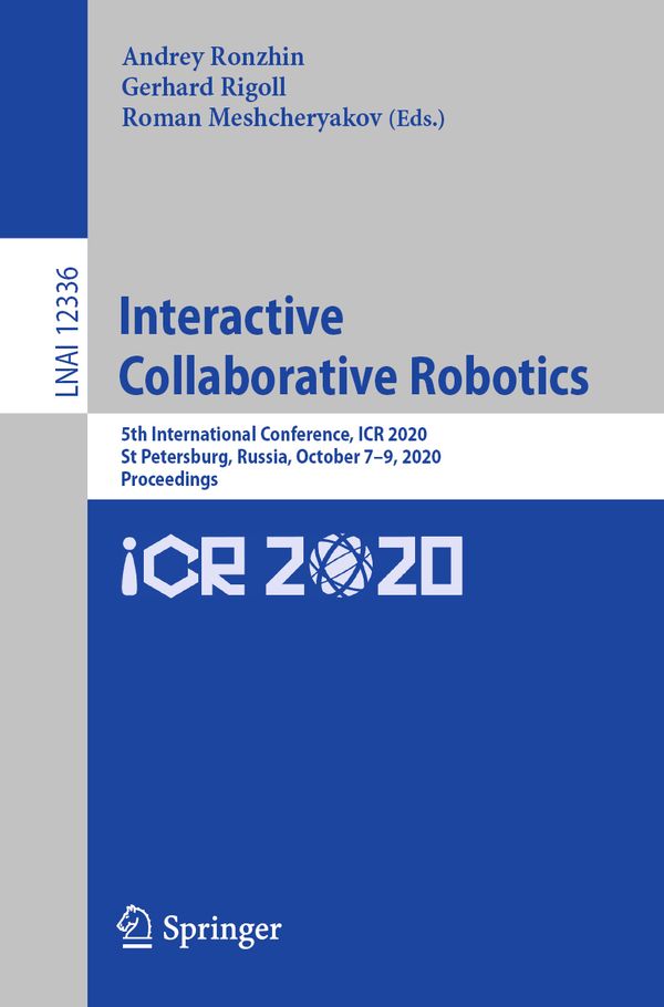 Interactive Collaborative Robotics | 1:a upplagan