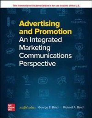 ISE Advertising and Promotion: An Integrated Marketing Communications Perspective