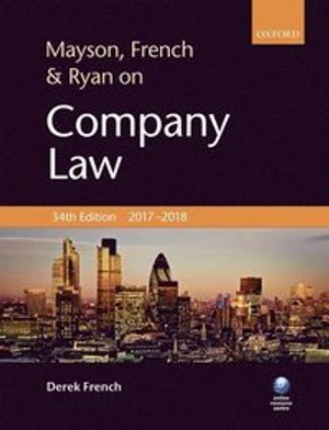 Mayson, french & ryan on company law