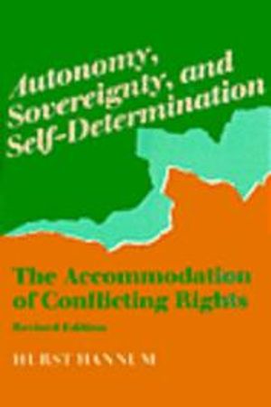 Autonomy, Sovereignty and Self-determination