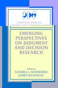 Emerging Perspectives on Judgment and Decision Research | 0:e upplagan
