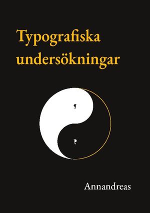 Typografiska undersökningar | 1:a upplagan