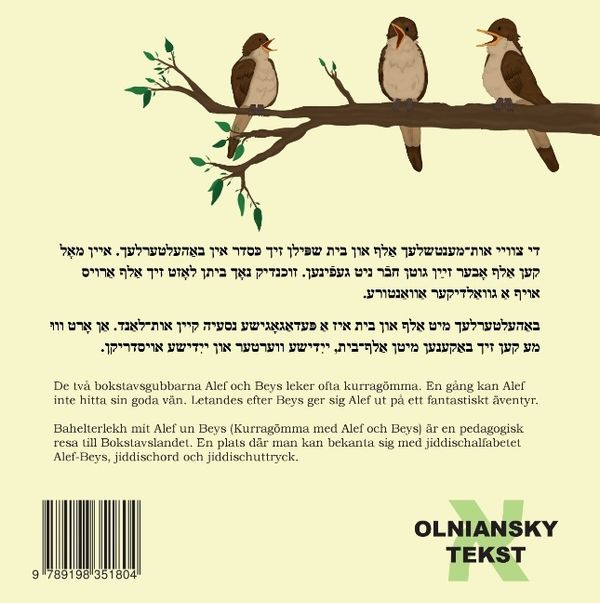 Bahelterlekh mit Alef un Beys | 1:a upplagan