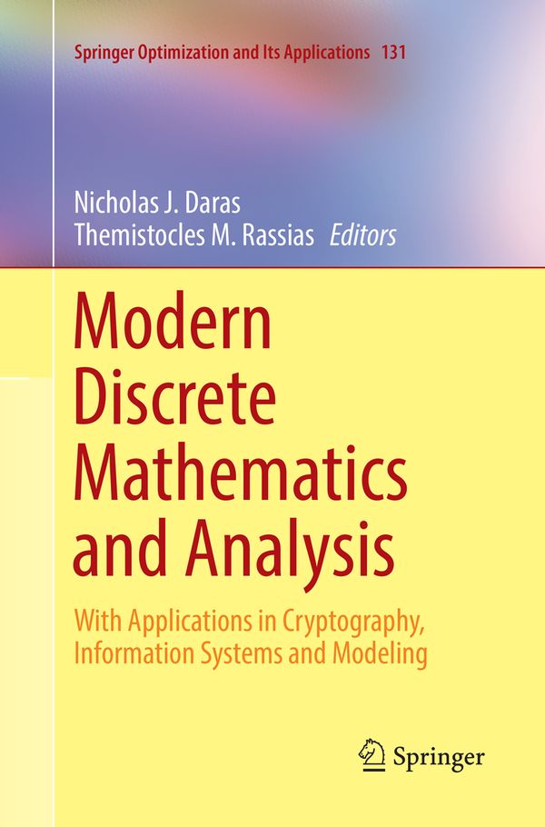 Modern Discrete Mathematics and Analysis | 1:a upplagan