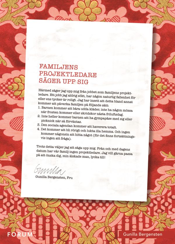 Familjens projektledare säger upp sig | 0:e upplagan