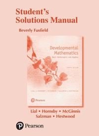 Student's Solutions Manual for Developmental Mathematics | 4:e upplagan