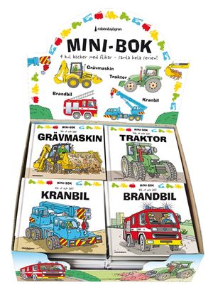 Mini-bok - Traktor, grävmaskin, kranbil, brandbil | 1:a upplagan