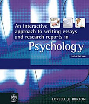 An Interactive Approach to Writing Essays and Research Reports in Psycholog | 1:a upplagan