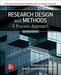 ISE Research Design and Methods: A Process Approach