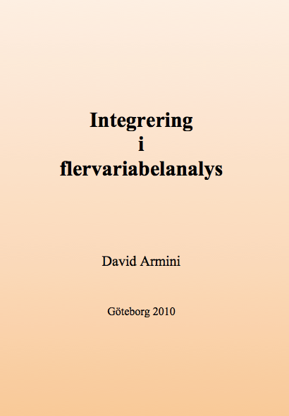 Integrering i flervariabelanalys | 0:e upplagan