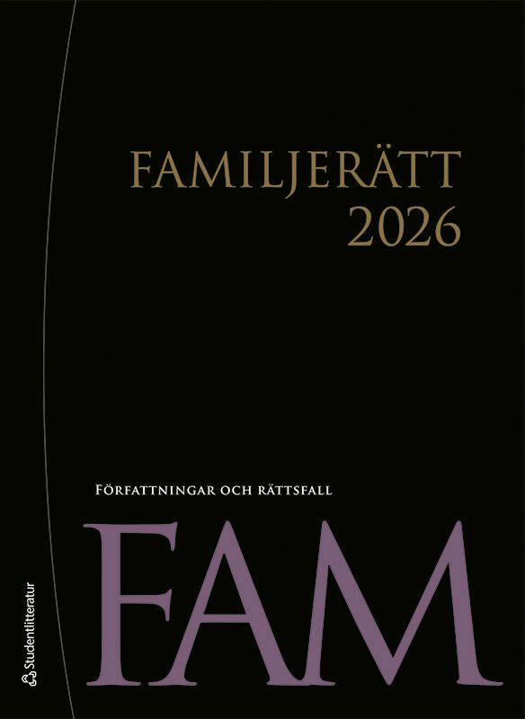Familjerätt 2026 - Författningar och rättsfall | 1:a upplagan