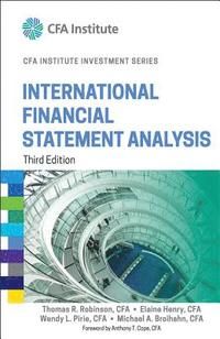 International Financial Statement Analysis, Third Edition (CFA Institute In | 1:a upplagan