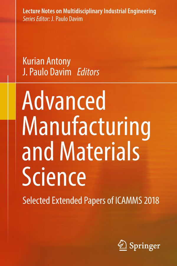 Advanced Manufacturing and Materials Science | 1:a upplagan