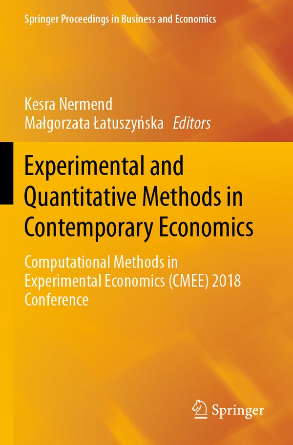 Experimental and Quantitative Methods in Contemporary Economics | 1:a upplagan