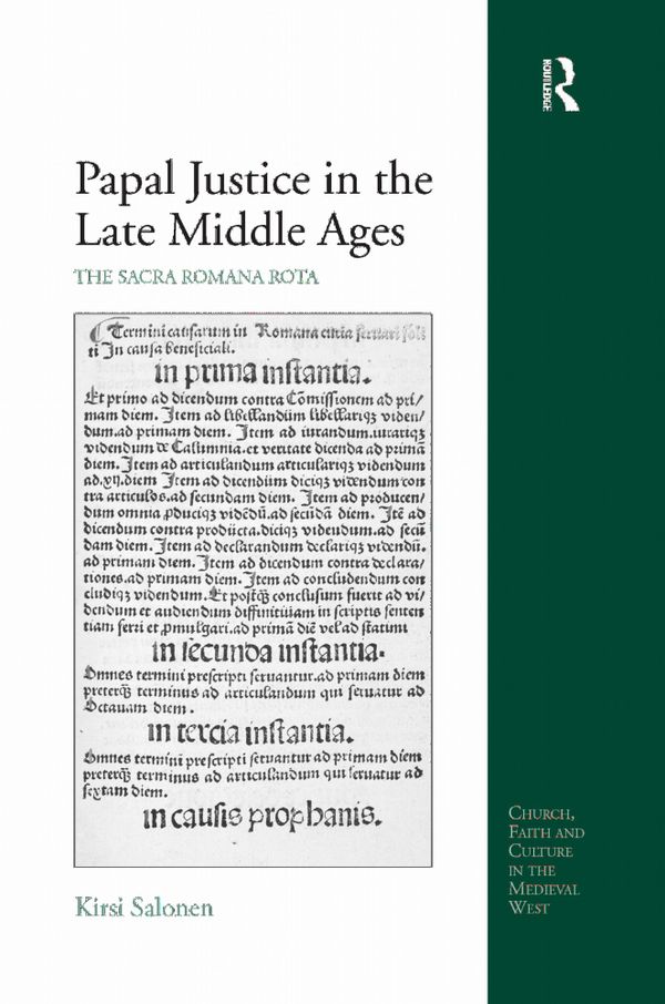 Papal Justice in the Late Middle Ages | 1:a upplagan