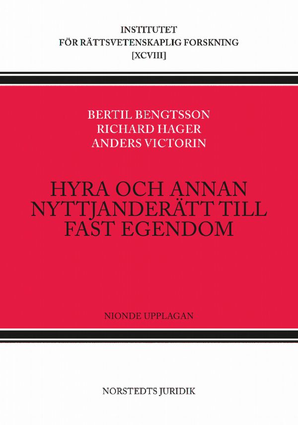 Hyra och annan nyttjanderätt till fast egendom | 9:e upplagan