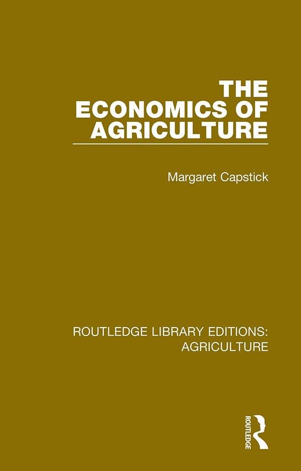 The Economics of Agriculture | 1:a upplagan