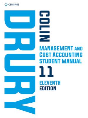 Management and Cost Accounting Student Manual | 11:e upplagan