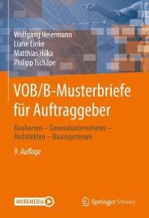 VOB/B-Musterbriefe für Auftraggeber | 9:e upplagan