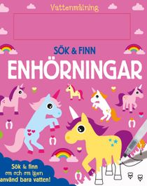 Vattenmålning sök och finn - Enhörningar