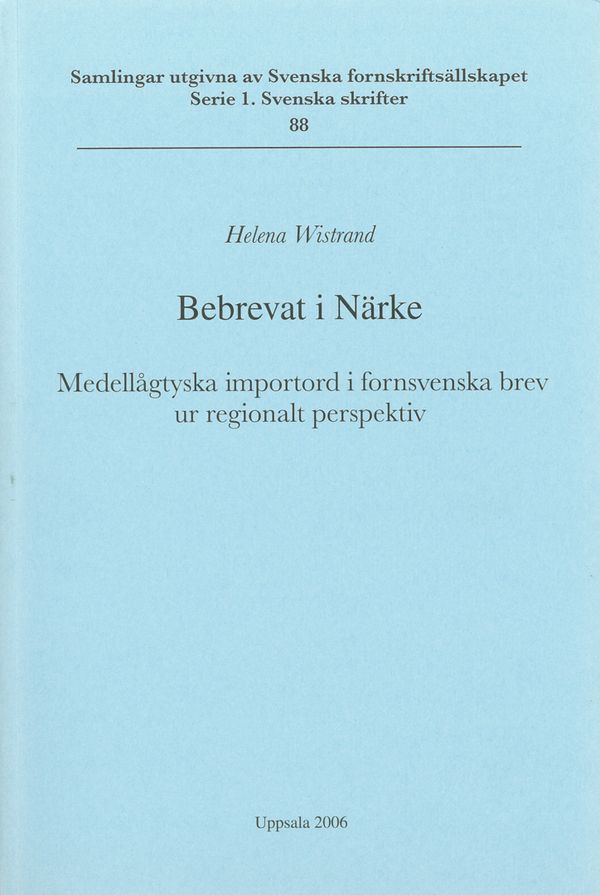 Bebrevat i Närke | 0:e upplagan