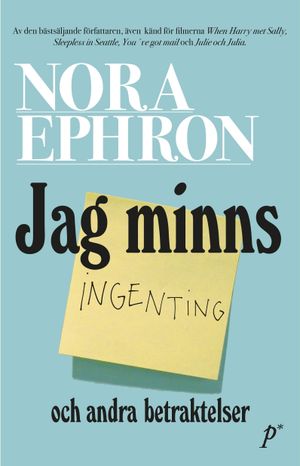 Jag minns ingenting och andra betraktelser | 1:a upplagan