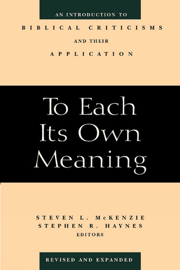 To Each Its Own Meaning, Revised and Expanded | 2:a upplagan