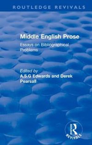 Middle English Prose | 1:a upplagan