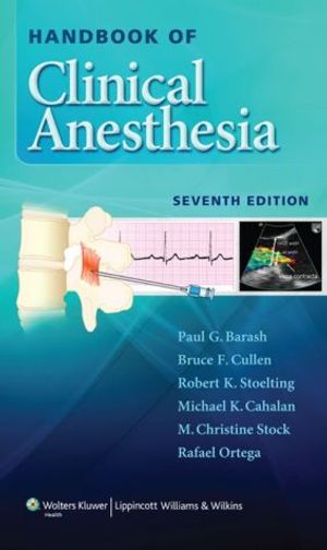 Handbook of clinical anesthesia