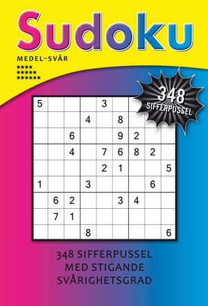 Sudoku medel-svår (gul) | 1:a upplagan