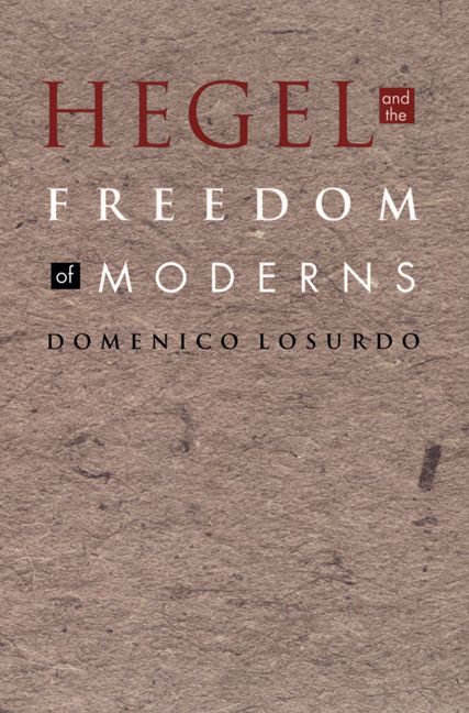 Hegel and the Freedom of Moderns | 0:e upplagan