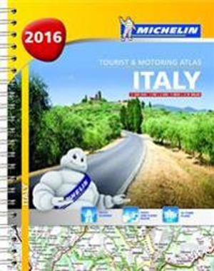 Italien 2016 Atlas Michelin A4 : 1:200000 | 1:a upplagan