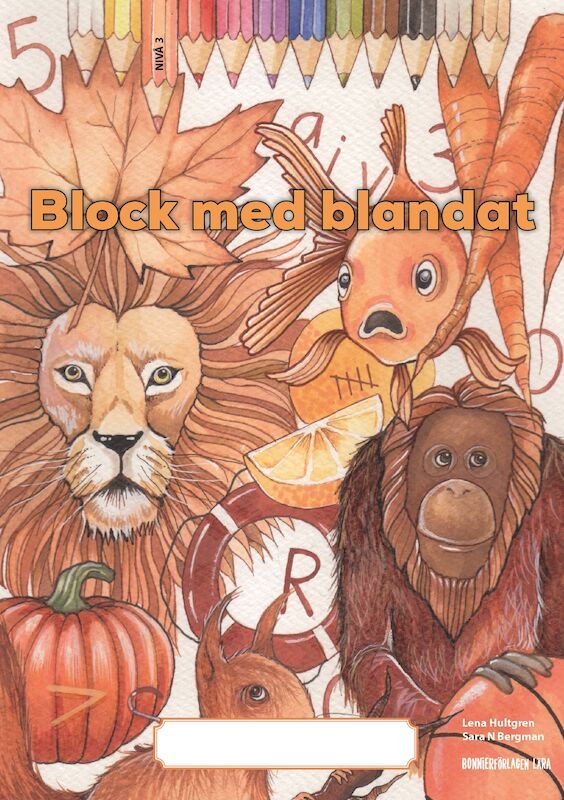 Block med blandat 3 - orange, 5-pack | 1:a upplagan