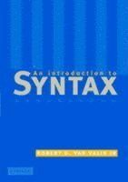 An Introduction to Syntax - Jr Valin Robert D Van