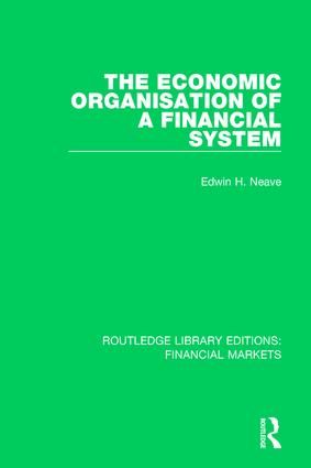 The Economic Organisation of a Financial System | 1:a upplagan