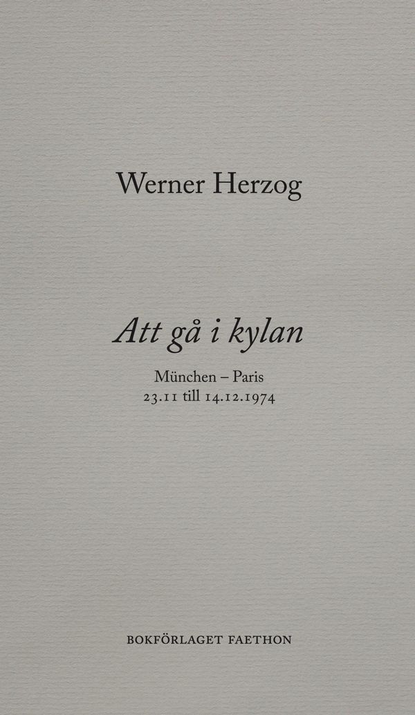 Att gå i kylan | 0:e upplagan