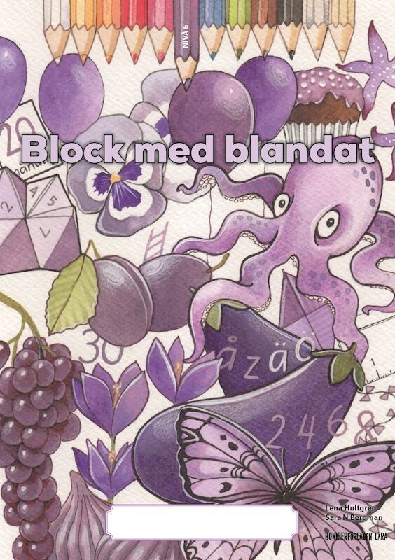 Block med blandat 6 - lila, 5-pack | 1:a upplagan